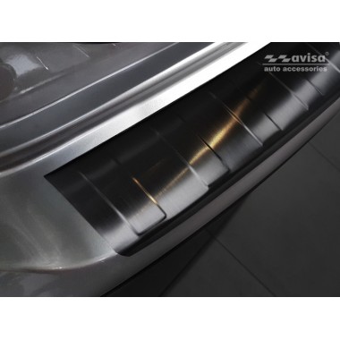 Накладка на задний бампер (черная) Hyundai Tucson II FL (2018-) бренд – Avisa главное фото